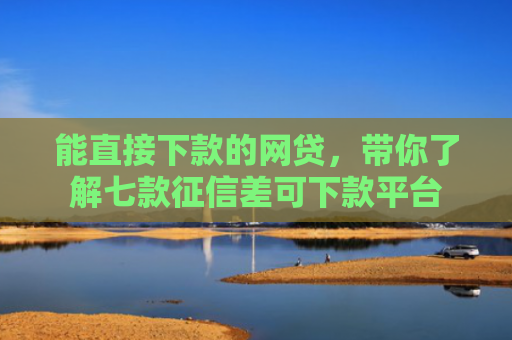 能直接下款的网贷，带你了解七款征信差可下款平台
