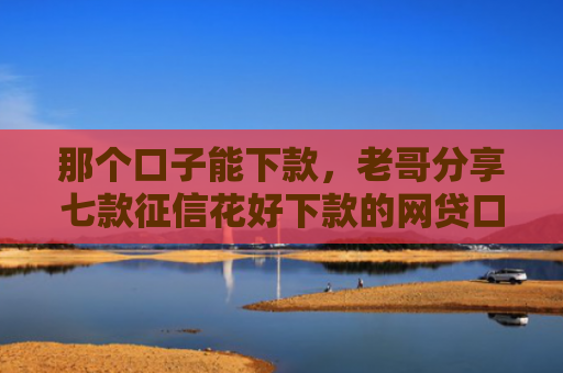 那个口子能下款，老哥分享七款征信花好下款的网贷口子