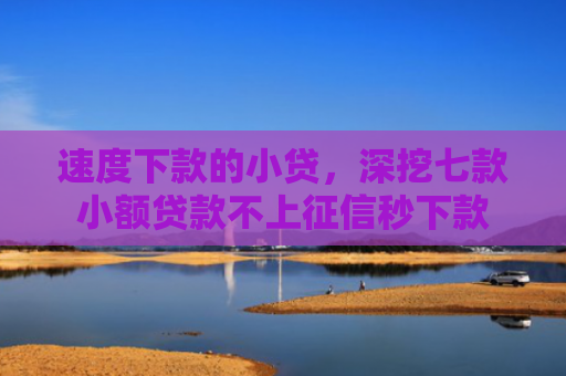 速度下款的小贷，深挖七款小额贷款不上征信秒下款