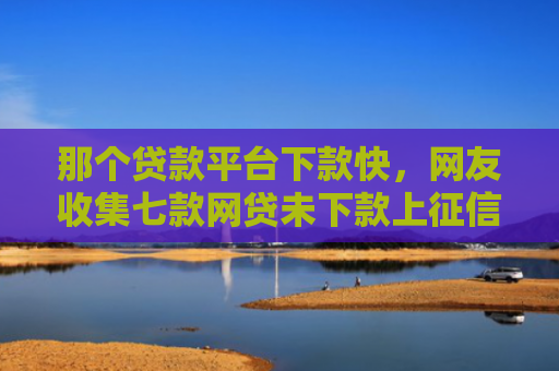 那个贷款平台下款快，网友收集七款网贷未下款上征信吗
