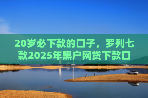 20岁必下款的口子，罗列七款2025年黑户网贷下款口子