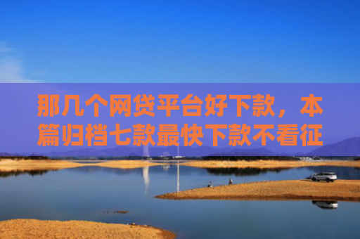 那几个网贷平台好下款，本篇归档七款最快下款不看征信的网贷