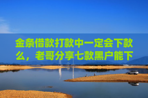金条借款打款中一定会下款么，老哥分享七款黑户能下款贷款app