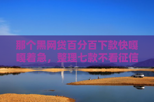 那个黑网贷百分百下款快嘎嘎着急，整理七款不看征信必下款的网贷