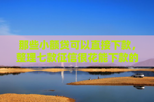 那些小额贷可以直接下款，整理七款征信很花能下款的网贷