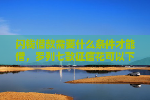 闪钱借款需要什么条件才能借，罗列七款征信花可以下款的平台2025