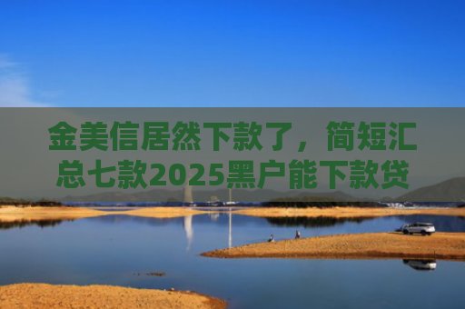金美信居然下款了，简短汇总七款2025黑户能下款贷款