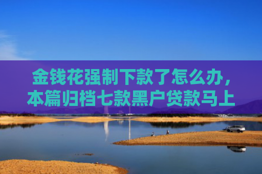 金钱花强制下款了怎么办，本篇归档七款黑户贷款马上下款